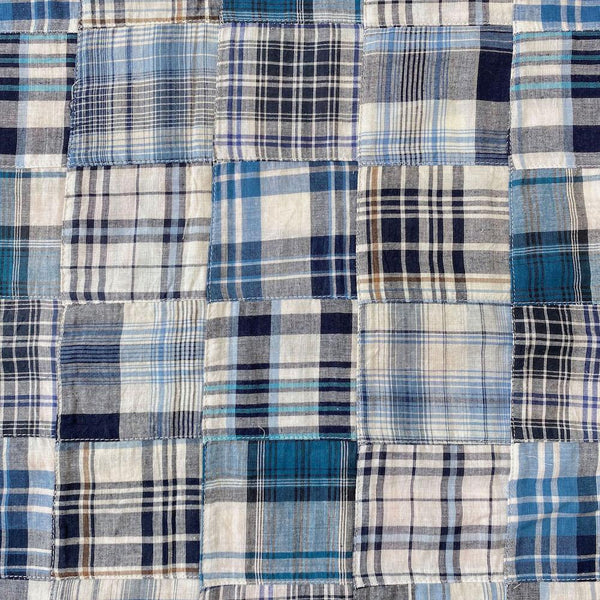 Patchwork Nantucket Madras Plaid Fabric - Gregory