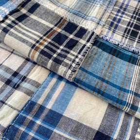 Patchwork Nantucket Madras Plaid Fabric - Gregory