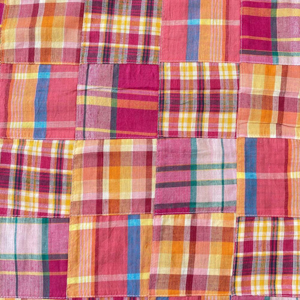 Patchwork Nantucket Madras Plaid Fabric - Isabella