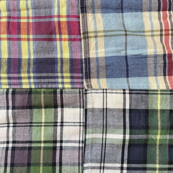 Patchwork Nantucket Madras Plaid Fabric - Jonathan