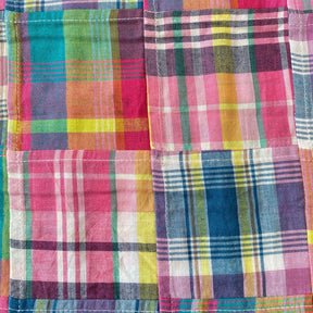 Patchwork Nantucket Madras Plaid Fabric - Mallory