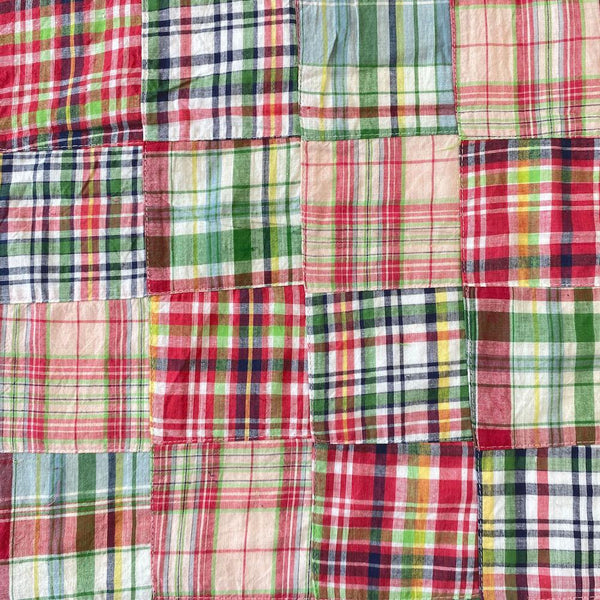 Patchwork Nantucket Madras Plaid Fabric - Sebastian