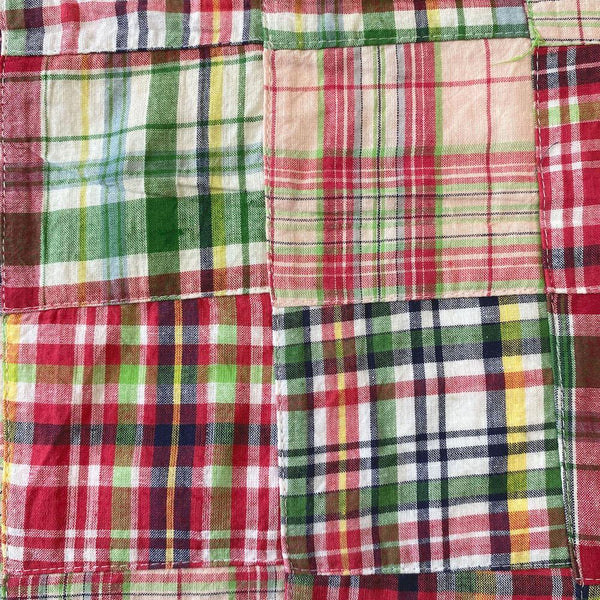 Patchwork Nantucket Madras Plaid Fabric - Sebastian