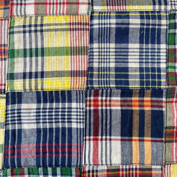 Patchwork Nantucket Madras Plaid Fabric - William