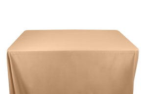 100% Cotton Broadcloth Banquet Rectangular Table Covers - 6 Feet