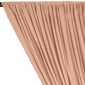 DTY Double-Sided Brushed Rod Pocket Curtains - Peach