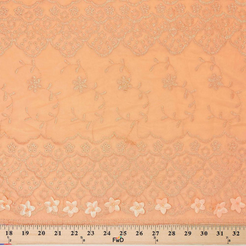 Daisy Embroidered Lace Fabric 52" Wide On Sale! 12.99/Yard
