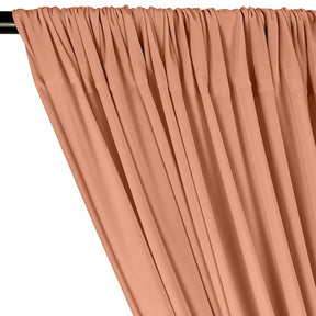 ITY Knit Stretch Jersey Rod Pocket Curtains - Peach