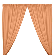 Peachskin Rod Pocket Curtains - Peach