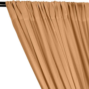 Rayon Challis Rod Pocket Curtains - Peach