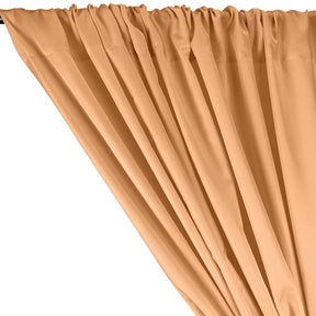 Polyester Twill Rod Pocket Curtains - Peach