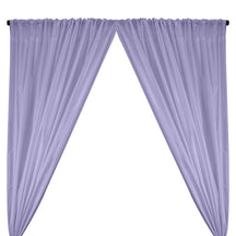 Polyester Taffeta Lining Rod Pocket Curtains - Periwinkle