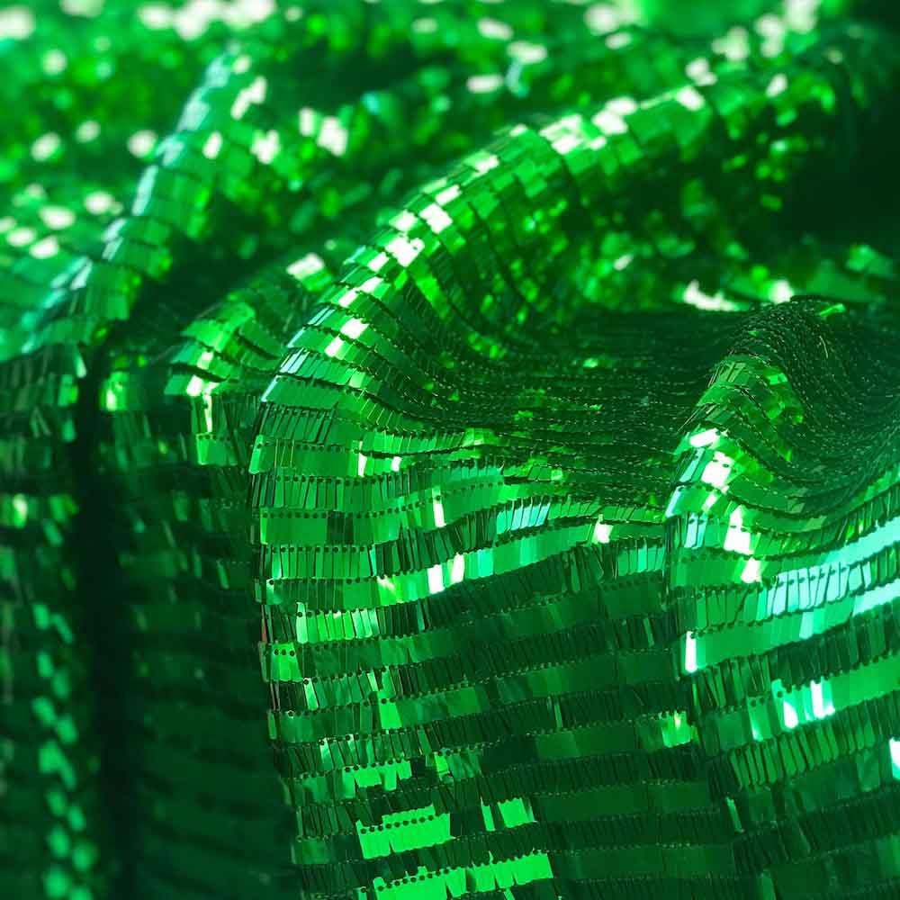 Piano Rectangle Sequins Fabric SV574718 Kelly Green 1