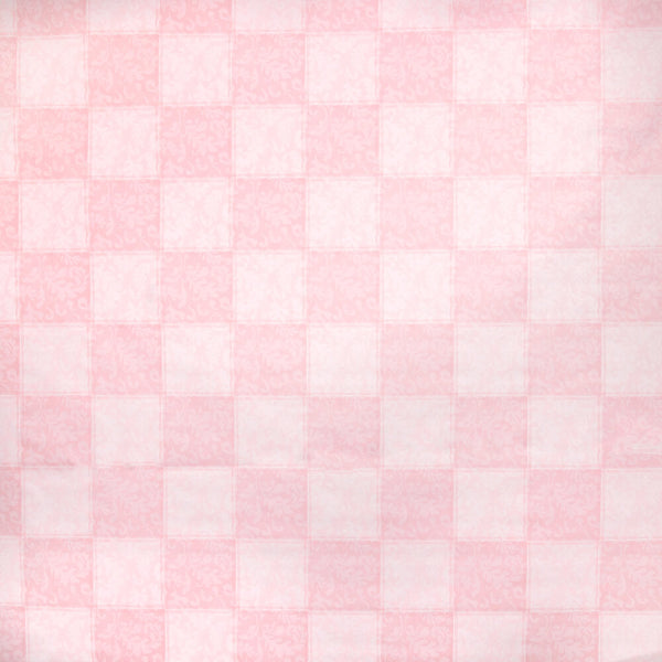 Pink Check Oilcloth Fabric | Fabric Wholesale Direct