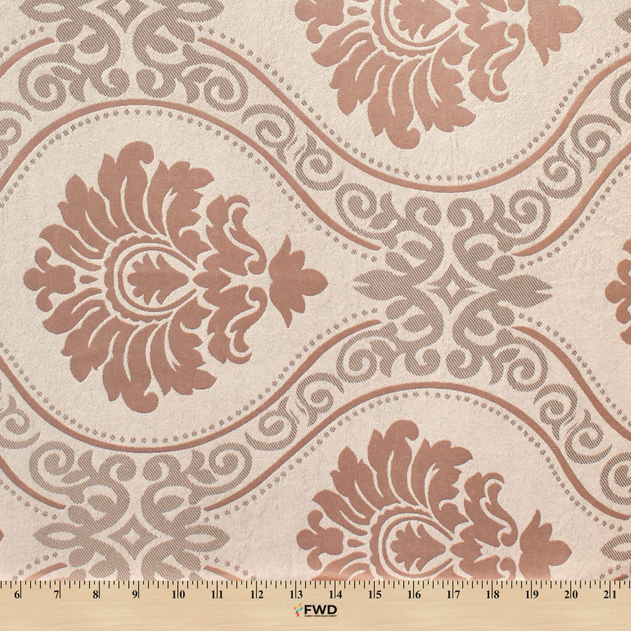 Pink - Prewashed Cotton Jacquard Fabric 19