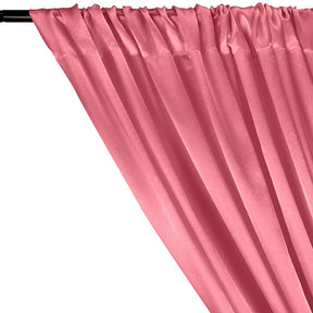 Charmeuse Satin Rod Pocket Curtains - Pink