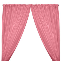 Charmeuse Satin Rod Pocket Curtains - Pink