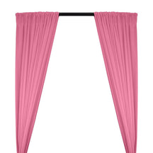 Cotton Flannel Rod Pocket Curtains - Pink
