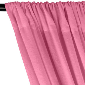 Cotton Flannel Rod Pocket Curtains - Pink
