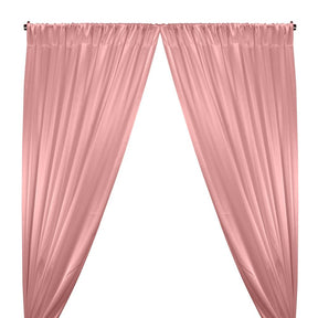 Crepe Back Satin Rod Pocket Curtains - Pink