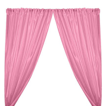 Extra Wide Nylon Taffeta Rod Pocket Curtains - Pink