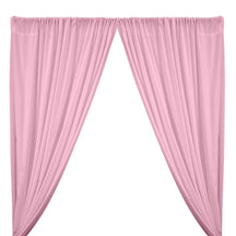 Peachskin Rod Pocket Curtains - Pink