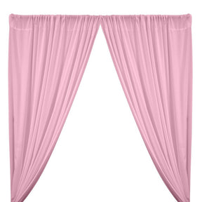 Peachskin Rod Pocket Curtains - Pink