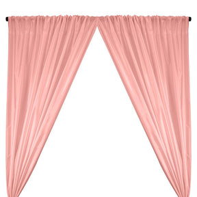 Polyester Taffeta Lining Rod Pocket Curtains - Pink