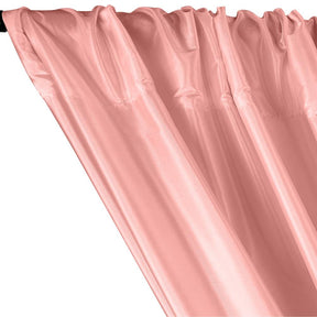 Polyester Taffeta Lining Rod Pocket Curtains - Pink