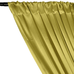 Crepe Back Satin Rod Pocket Curtains - Pistachio