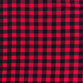 Red/Black Tartan Plaid Cotton Flannel - Web Archived