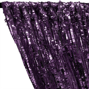 Rectangle Piano Sequins Rod Pocket Curtains - Plum