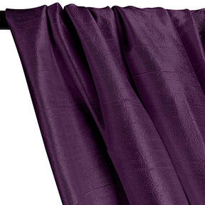 Silk Dupioni (54 Inch) Rod Pocket Curtains - Plum