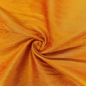 Polyester Dupioni Rod Pocket Curtains - Burnt Orange 109