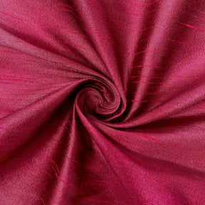 Polyester Dupioni Rod Pocket Curtains - Dark Fuchsia 36