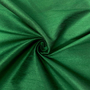 Polyester Dupioni Rod Pocket Curtains - Hunter Green 142