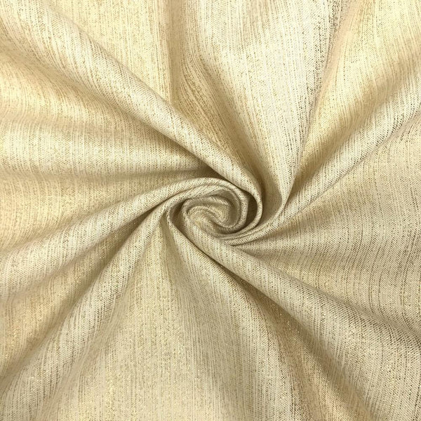 Beige Polyester Metallic Brocade