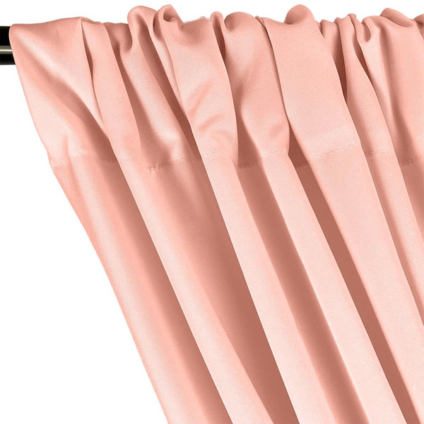 Poplin (60 Inch) Rod Pocket Curtains - Blush