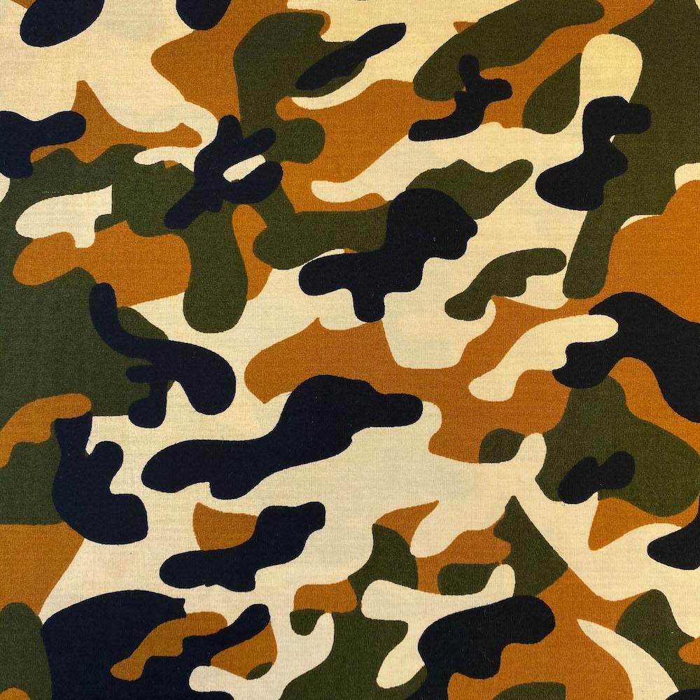 Gray Army Camouflage Print Fabric Material Poly/Cotton Quilting Clothing  BTY
