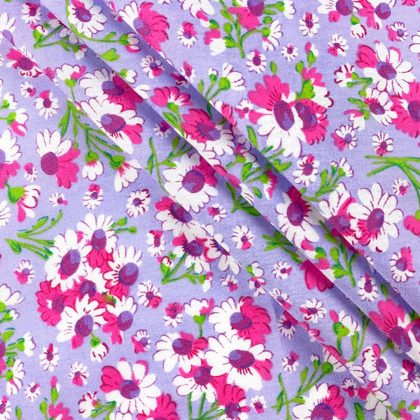 Lilac Petunia Print Broadcloth