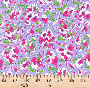 Lilac Petunia Print Broadcloth
