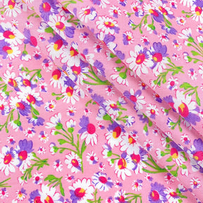 Pink Petunia Print Broadcloth
