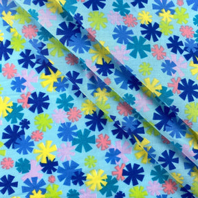 Blue Pinwheel Print Broadcloth