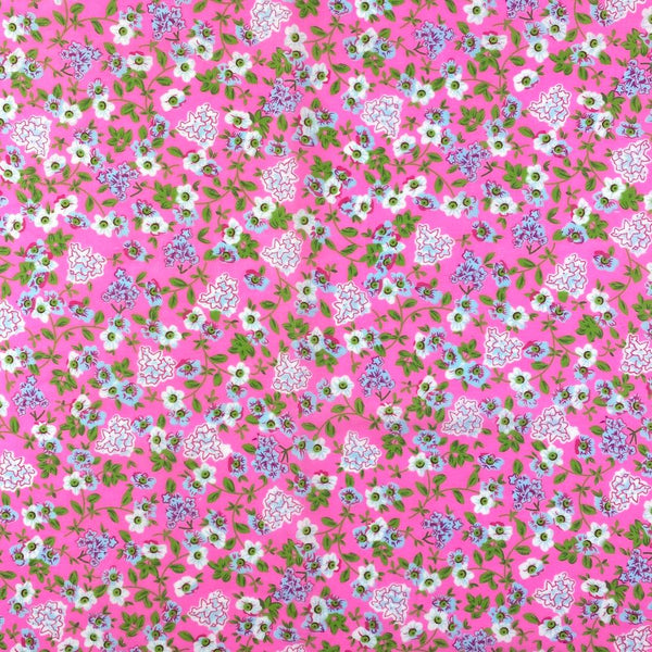 Pink Primrose Print Broadcloth