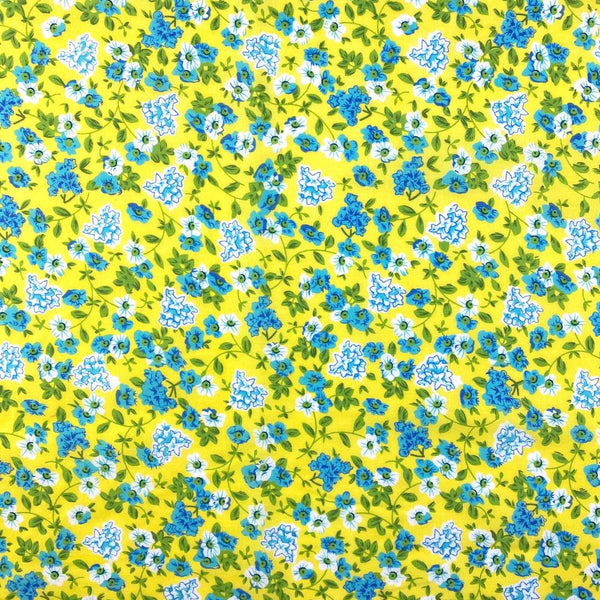 Yellow Primrose Print Broadcloth