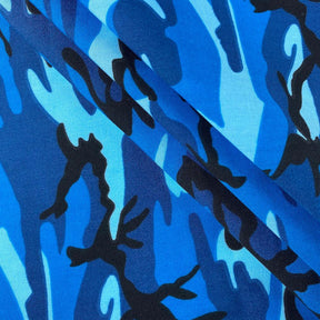 Blue Marine Camo Print Broadcloth