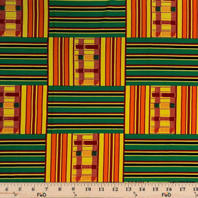 Kente African Printed DTY Brushed (20-2) Fabric