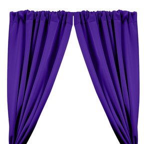 Neoprene Scuba Rod Pocket Curtains - Purple