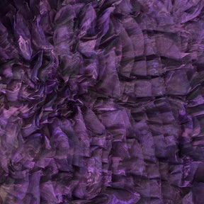 Purple Ruffle Organza