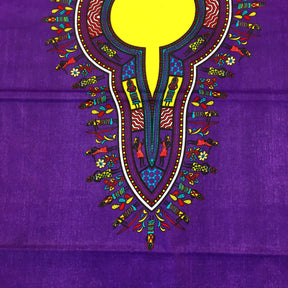 Dashiki Angelina African Print - Purple Fabric